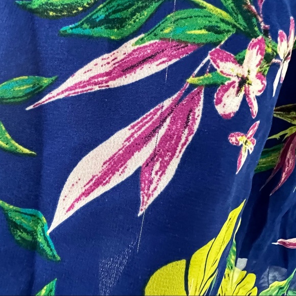 Tropical + Flowy Blue H&M Mini Dress - Picture 5 of 7